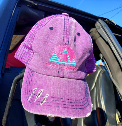 Wranglher premium hat Purple logo